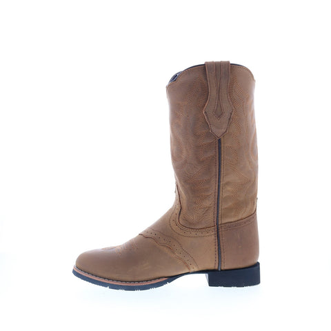 Smoky Mountain Boots Showdown 6136 Womens Brown Leather Slip On Western Boots