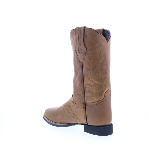 Smoky Mountain Boots Showdown 6136 Womens Brown Leather Slip On Western Boots