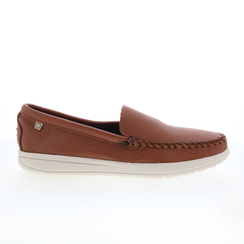 Minnetonka Discover Moose Mens Brown Loafers & Slip Ons Moccasin Shoes