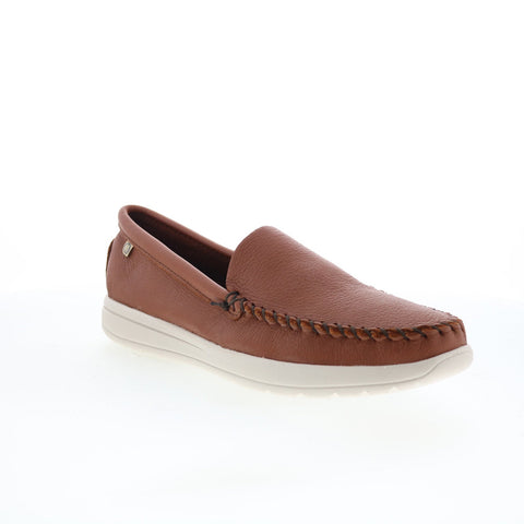 Minnetonka Discover Moose Mens Brown Loafers & Slip Ons Moccasin Shoes