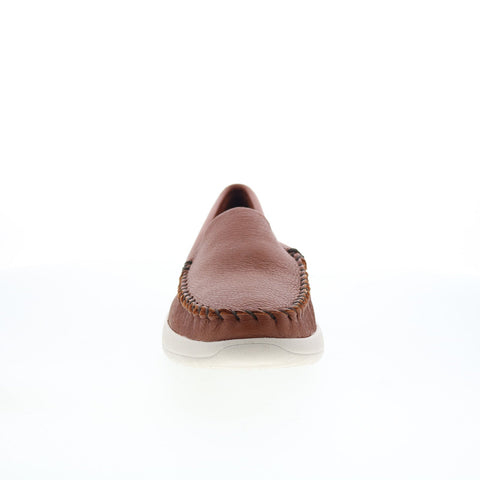 Minnetonka Discover Moose Mens Brown Loafers & Slip Ons Moccasin Shoes