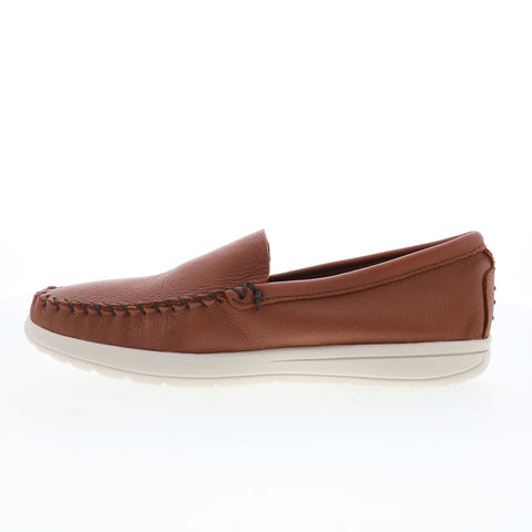Minnetonka Discover Moose Mens Brown Loafers & Slip Ons Moccasin Shoes