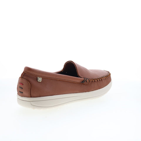 Minnetonka Discover Moose Mens Brown Loafers & Slip Ons Moccasin Shoes