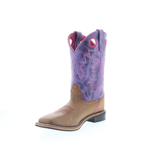 Smoky Mountain Boots Tracie 6220 Womens Brown Leather Slip On Western Boots