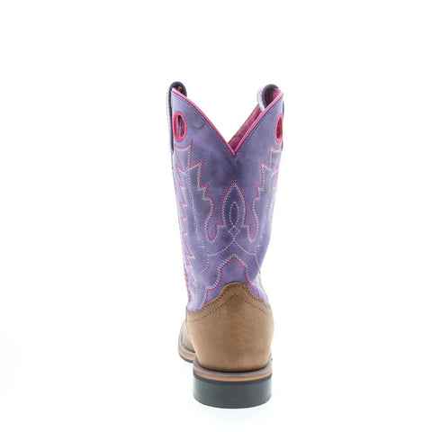 Smoky Mountain Boots Tracie 6220 Womens Brown Leather Slip On Western Boots