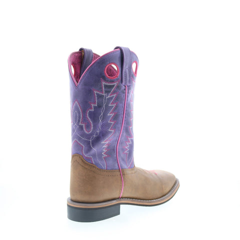 Smoky Mountain Boots Tracie 6220 Womens Brown Leather Slip On Western Boots