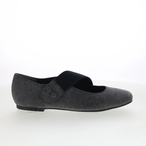 Ros Hommerson Danish 63001-10 Womens Black Narrow Mary Jane Flats Shoes