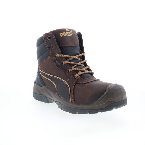 Puma Safety Tornado Soft Toe CTX Mid WP EH SR Mens Brown Work Boots