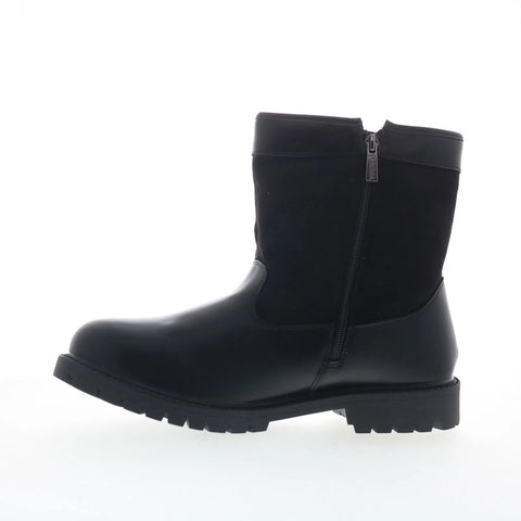 Tundra Abe 6309 Mens Black Leather Zipper Casual Dress Boots