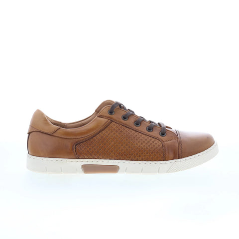 T.B. Phelps 6410-9-100 Mens Brown Leather Lace Up Lifestyle Sneakers Shoes