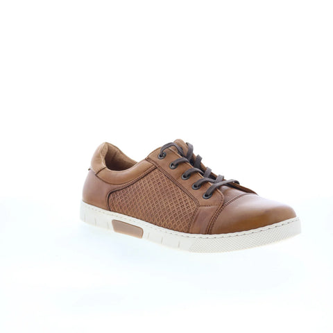 T.B. Phelps 6410-9-100 Mens Brown Leather Lace Up Lifestyle Sneakers Shoes
