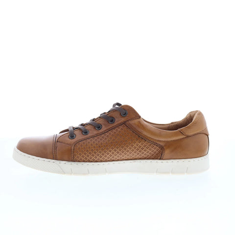 T.B. Phelps 6410-9-100 Mens Brown Leather Lace Up Lifestyle Sneakers Shoes