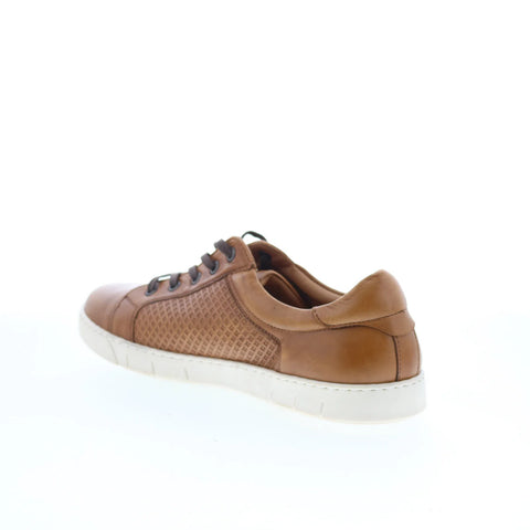 T.B. Phelps 6410-9-100 Mens Brown Leather Lace Up Lifestyle Sneakers Shoes