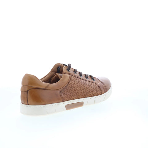 T.B. Phelps 6410-9-100 Mens Brown Leather Lace Up Lifestyle Sneakers Shoes