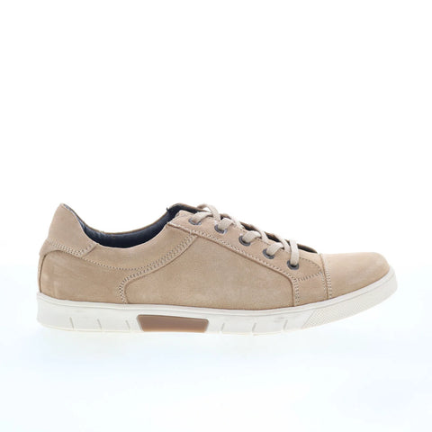 T.B. Phelps 6410-9-100 Mens Beige Suede Lace Up Lifestyle Sneakers Shoes