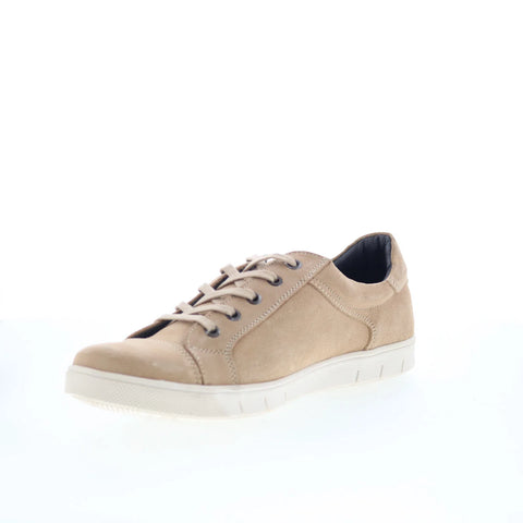 T.B. Phelps 6410-9-100 Mens Beige Suede Lace Up Lifestyle Sneakers Shoes