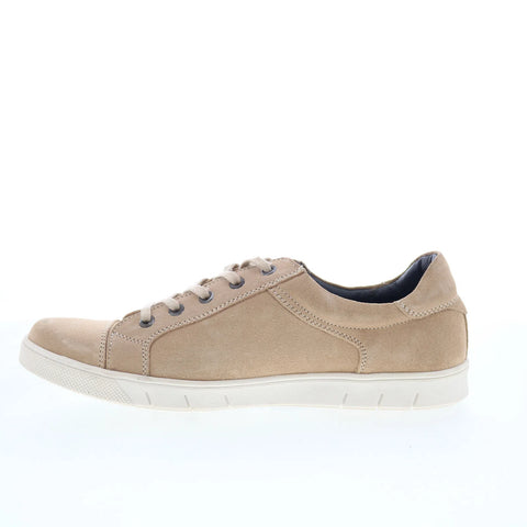 T.B. Phelps 6410-9-100 Mens Beige Suede Lace Up Lifestyle Sneakers Shoes