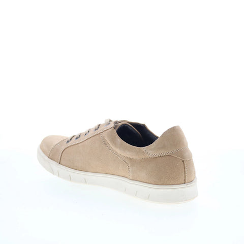 T.B. Phelps 6410-9-100 Mens Beige Suede Lace Up Lifestyle Sneakers Shoes