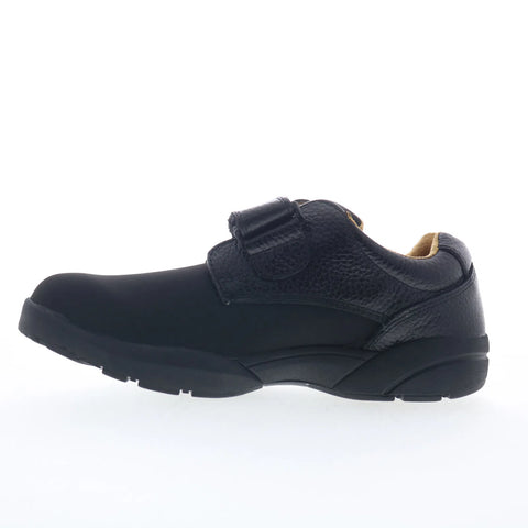Dr. Comfort Brian 6410 Mens Black Extra Wide Leather Athletic Walking Shoes