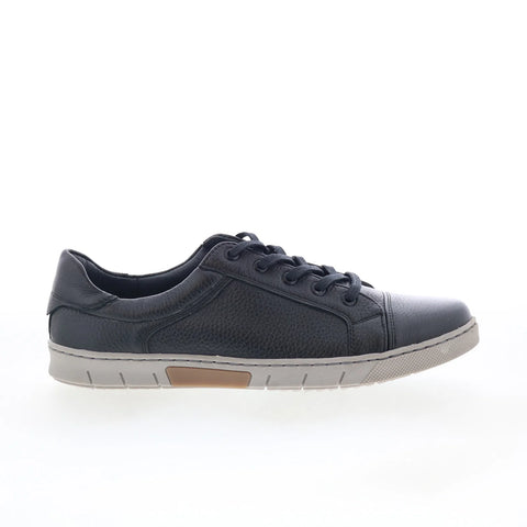 T.B. Phelps 6416-9-100 Mens Black Leather Lace Up Lifestyle Sneakers Shoes