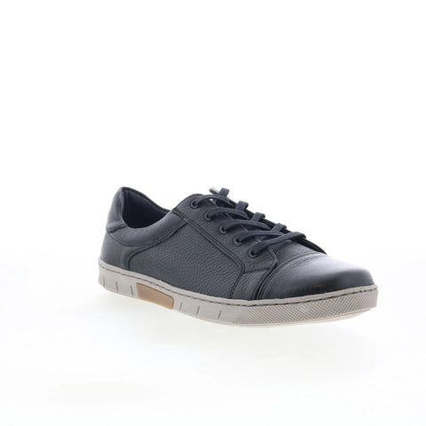 T.B. Phelps 6416-9-100 Mens Black Leather Lace Up Lifestyle Sneakers Shoes