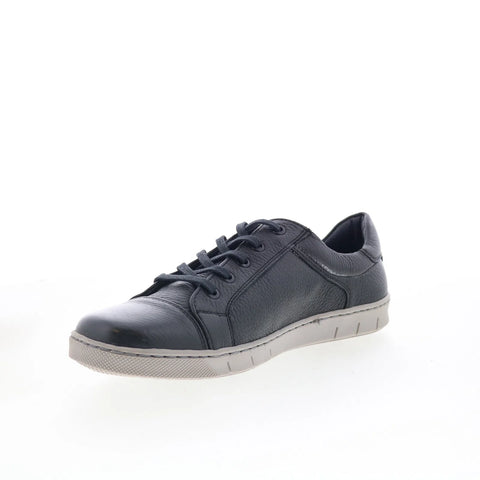 T.B. Phelps 6416-9-100 Mens Black Leather Lace Up Lifestyle Sneakers Shoes