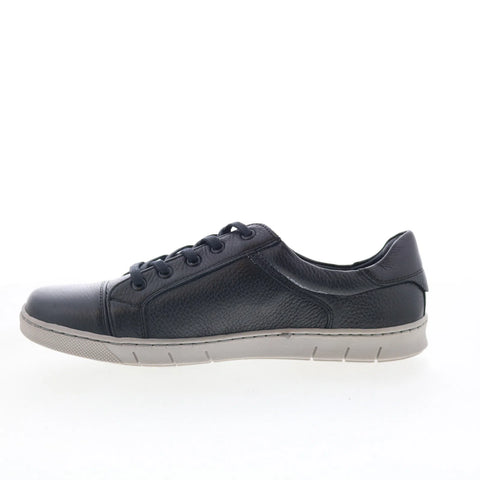 T.B. Phelps 6416-9-100 Mens Black Leather Lace Up Lifestyle Sneakers Shoes