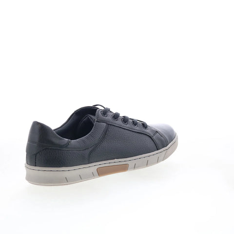 T.B. Phelps 6416-9-100 Mens Black Leather Lace Up Lifestyle Sneakers Shoes