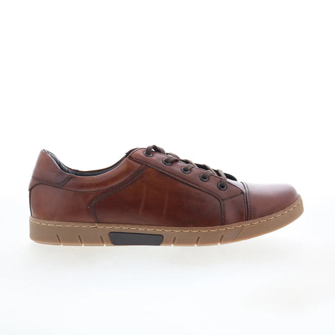 T.B. Phelps 6416-9-100 Mens Brown Leather Lace Up Lifestyle Sneakers Shoes