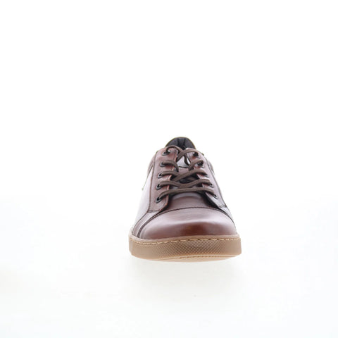 T.B. Phelps 6416-9-100 Mens Brown Leather Lace Up Lifestyle Sneakers Shoes
