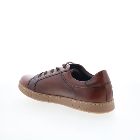 T.B. Phelps 6416-9-100 Mens Brown Leather Lace Up Lifestyle Sneakers Shoes