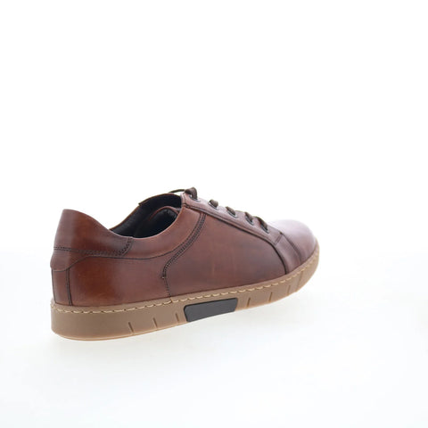 T.B. Phelps 6416-9-100 Mens Brown Leather Lace Up Lifestyle Sneakers Shoes