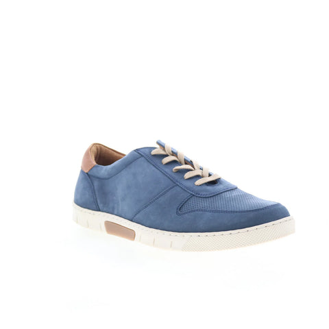 T.B. Phelps 6424-9-100 Mens Blue Nubuck Lace Up Lifestyle Sneakers Shoes