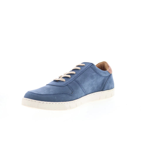 T.B. Phelps 6424-9-100 Mens Blue Nubuck Lace Up Lifestyle Sneakers Shoes