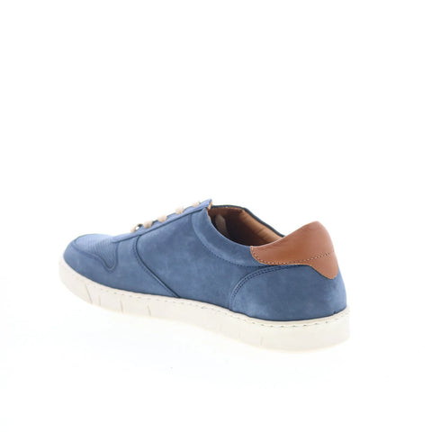 T.B. Phelps 6424-9-100 Mens Blue Nubuck Lace Up Lifestyle Sneakers Shoes