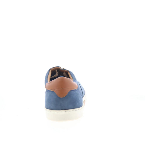 T.B. Phelps 6424-9-100 Mens Blue Nubuck Lace Up Lifestyle Sneakers Shoes