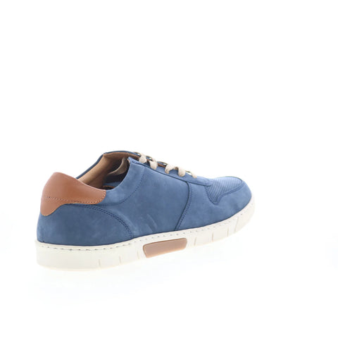 T.B. Phelps 6424-9-100 Mens Blue Nubuck Lace Up Lifestyle Sneakers Shoes