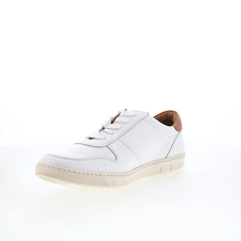 T.B. Phelps 6424-9-100 Mens White Leather Lace Up Lifestyle Sneakers Shoes