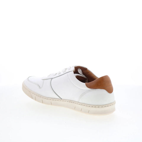 T.B. Phelps 6424-9-100 Mens White Leather Lace Up Lifestyle Sneakers Shoes