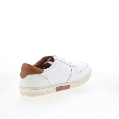T.B. Phelps 6424-9-100 Mens White Leather Lace Up Lifestyle Sneakers Shoes