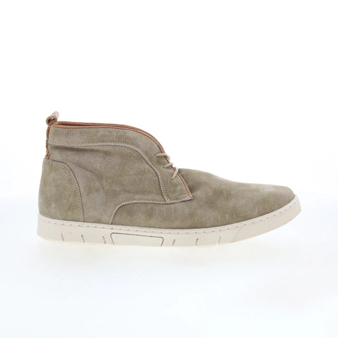 T.B. Phelps 6428-9-100 Mens Beige Suede Lace Up Chukkas Boots