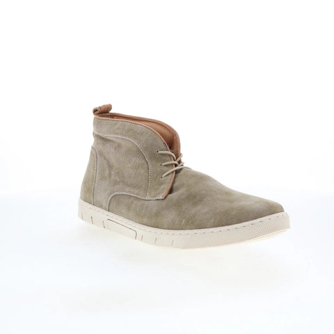 T.B. Phelps 6428-9-100 Mens Beige Suede Lace Up Chukkas Boots