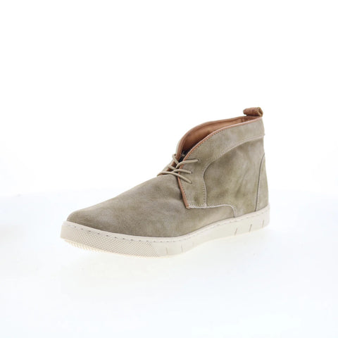 T.B. Phelps 6428-9-100 Mens Beige Suede Lace Up Chukkas Boots