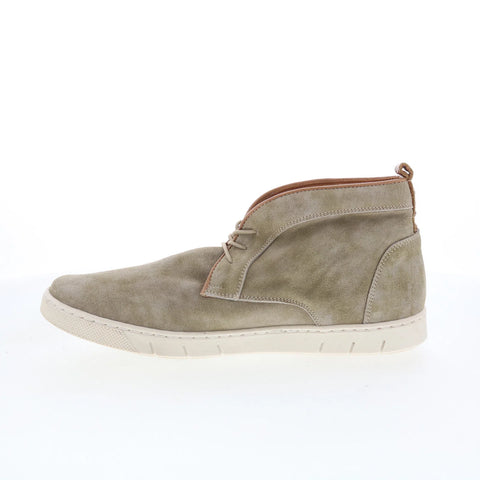 T.B. Phelps 6428-9-100 Mens Beige Suede Lace Up Chukkas Boots