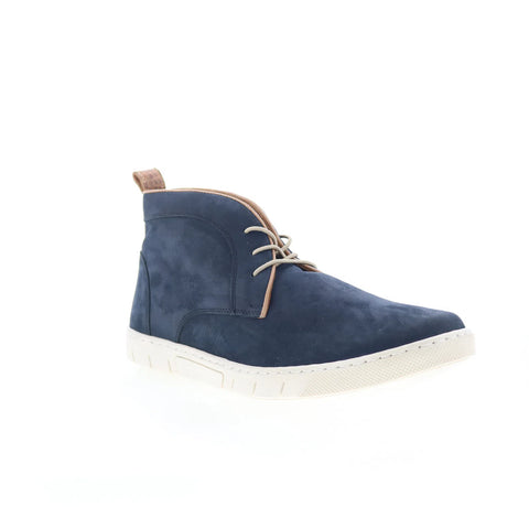 T.B. Phelps 6428-9-100 Mens Blue Nubuck Lace Up Lifestyle Sneakers Shoes