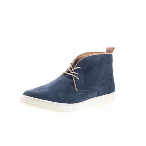 T.B. Phelps 6428-9-100 Mens Blue Nubuck Lace Up Lifestyle Sneakers Shoes