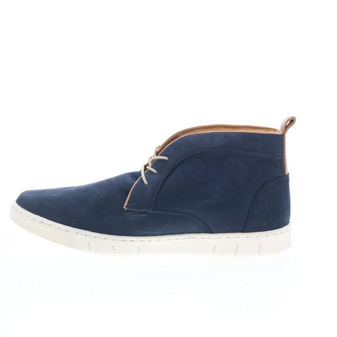 T.B. Phelps 6428-9-100 Mens Blue Nubuck Lace Up Lifestyle Sneakers Shoes