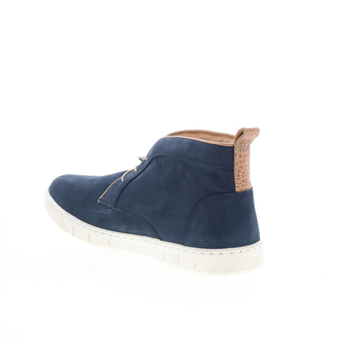 T.B. Phelps 6428-9-100 Mens Blue Nubuck Lace Up Lifestyle Sneakers Shoes