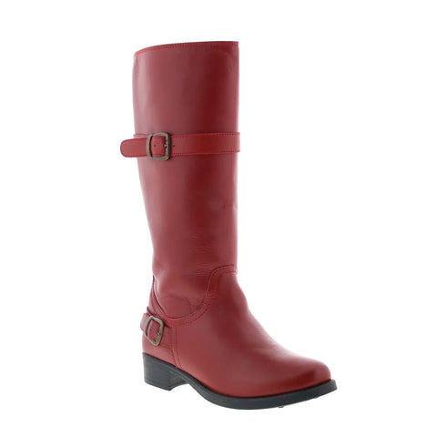 Smoky Mountain Boots Donna 6503 Womens Red Leather Zipper Western Boots