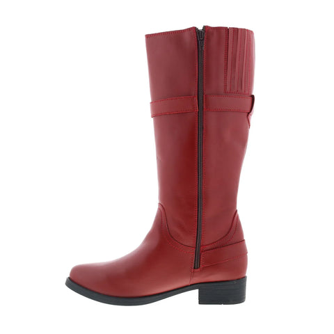 Smoky Mountain Boots Donna 6503 Womens Red Leather Zipper Western Boots